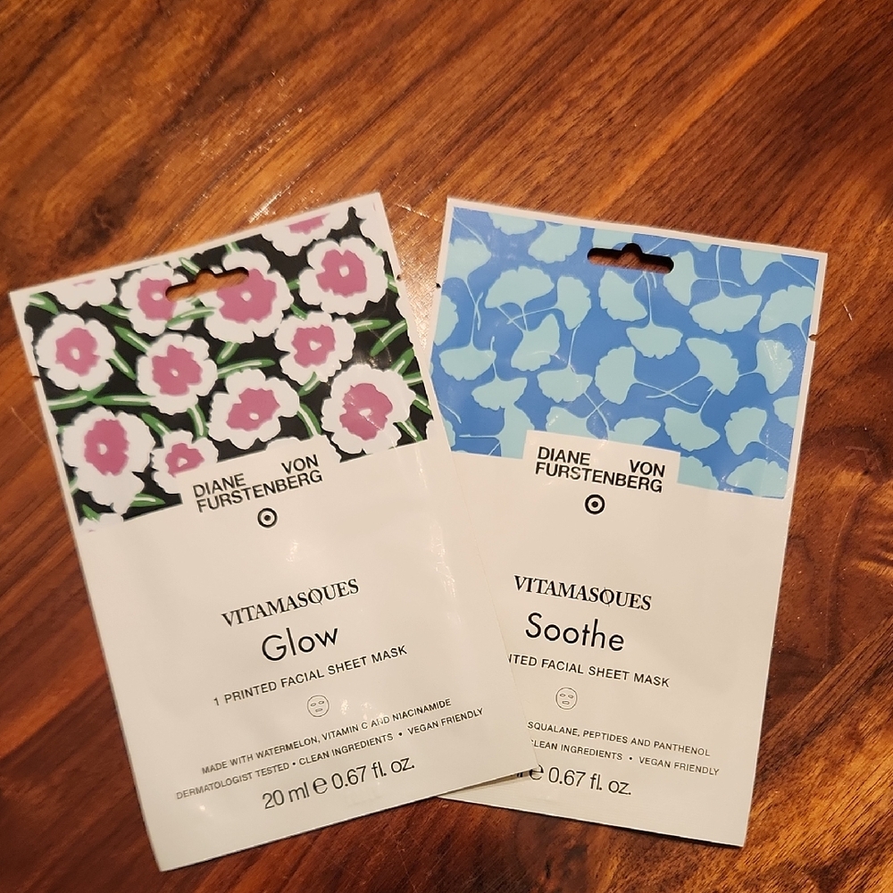 Diane Von Furstenberg Glow and Soothe Facial Sheet Masks